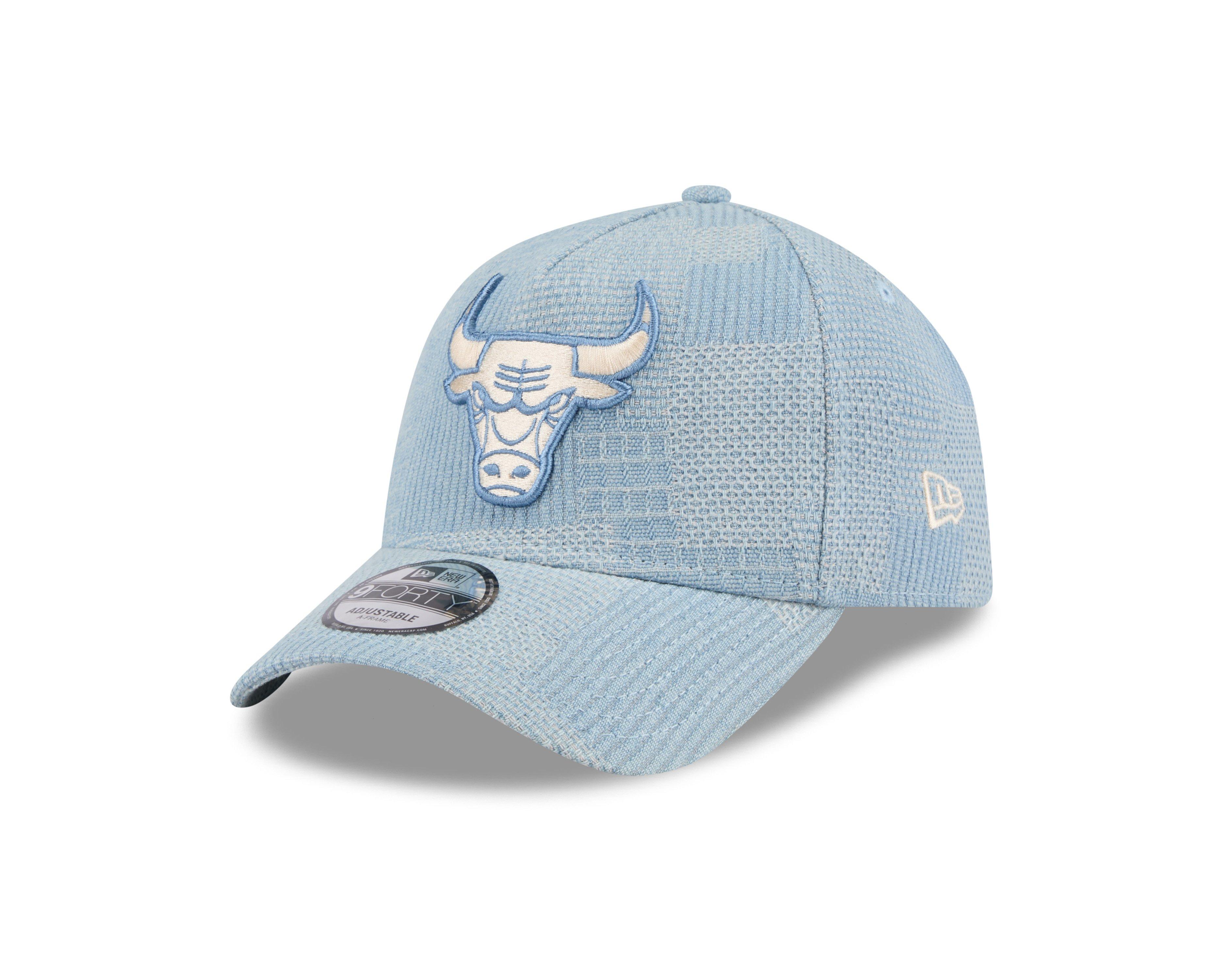 New Era Chicago Bulls 9FORTY Essential Denim Snapback-Light Blue